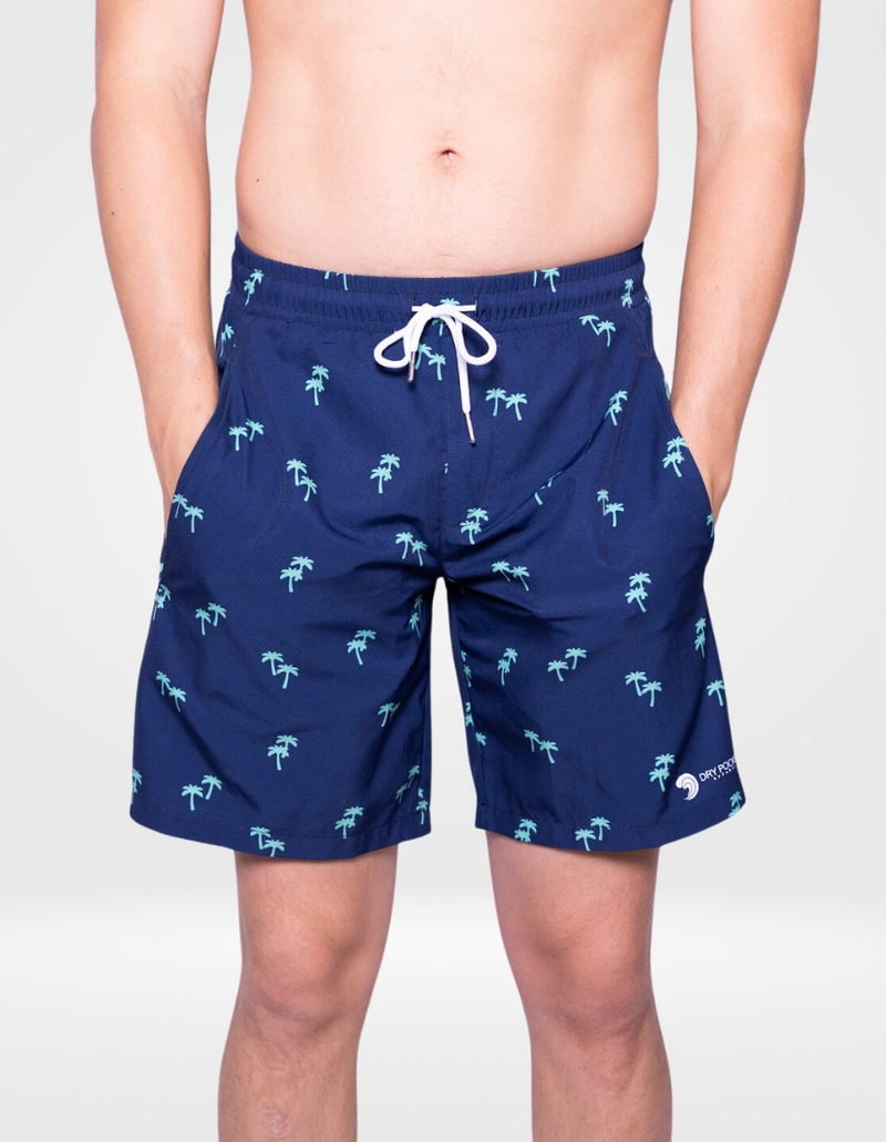 Tropical Trees Waterproof Swim Shorts With A Waterproof Pocket Cool Life